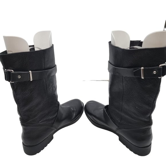 Coach Vanessa Leather Boots Moto Steampunk Goth Womens size 11B - Picture 5 of 7
